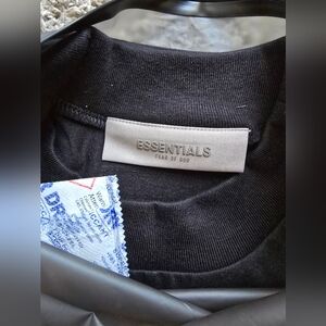 Fear of God Essentials Stretch Limp Black Tee S